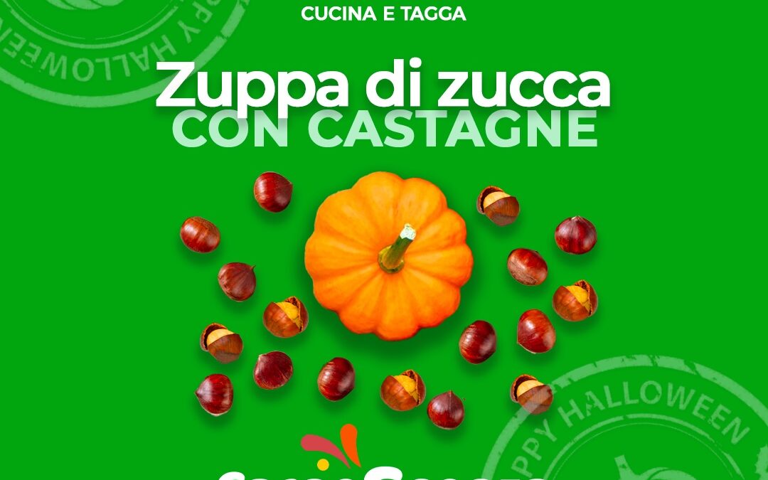 Zuppa di zucca con castagne