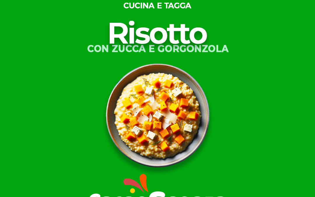 Risotto con zucca e gorgonzola