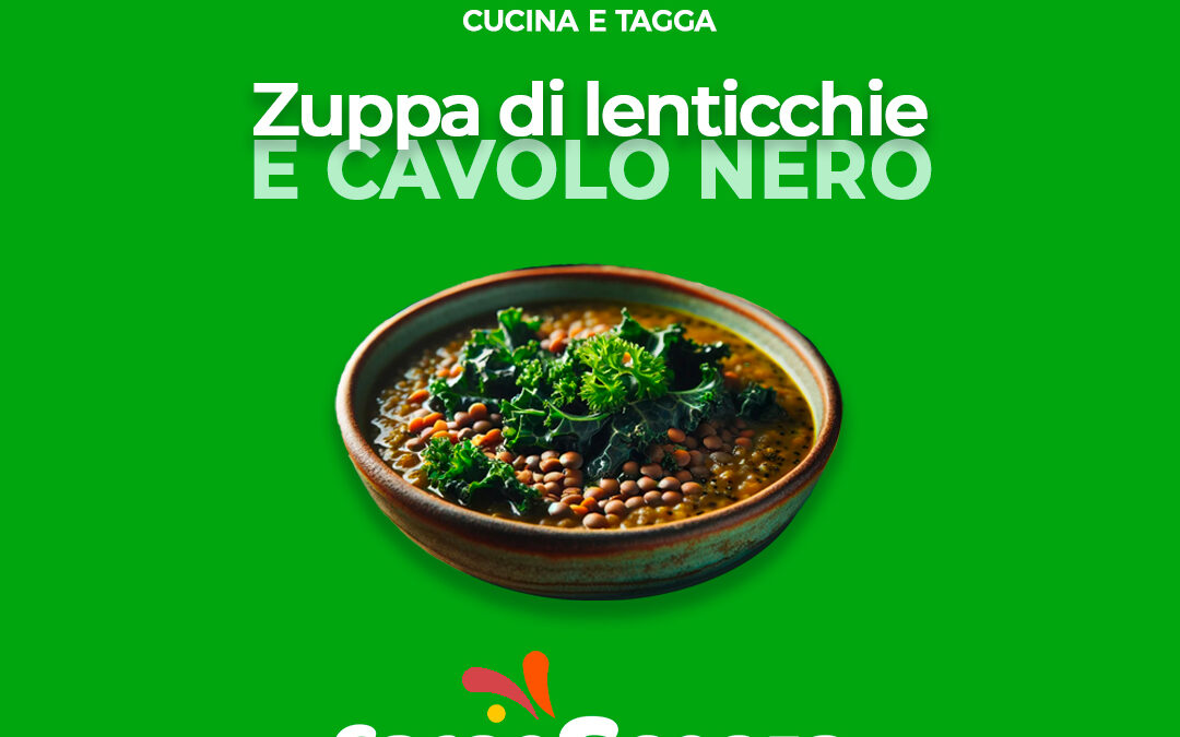 Zuppa di lenticchie e cavolo nero