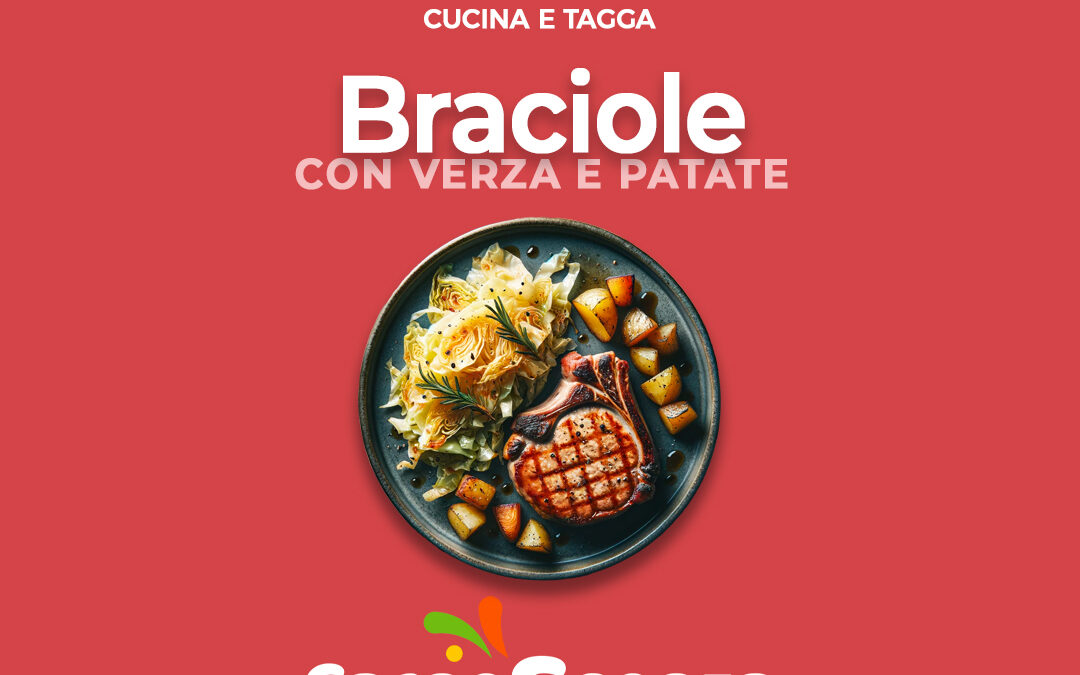 Braciole con verza e patate